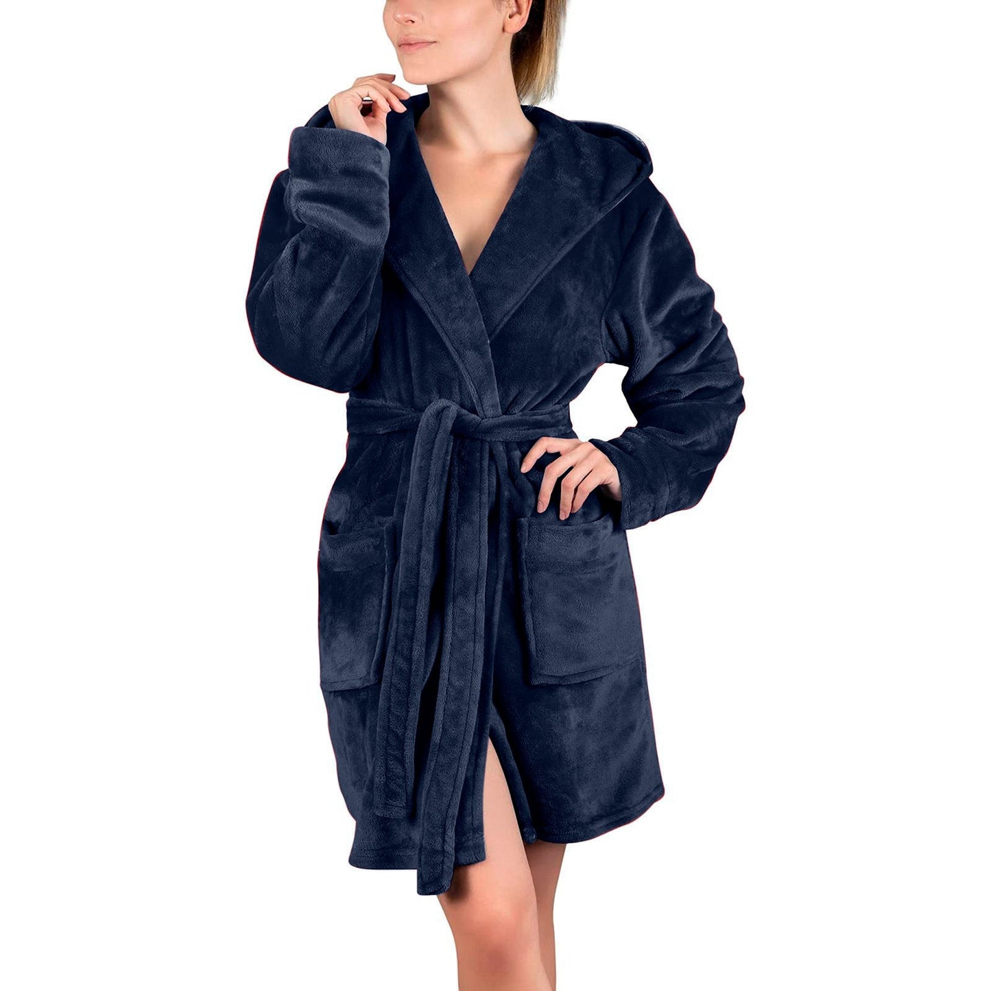 Damen Bademantel aus weichem Mikrofaserstoff Krohn-e