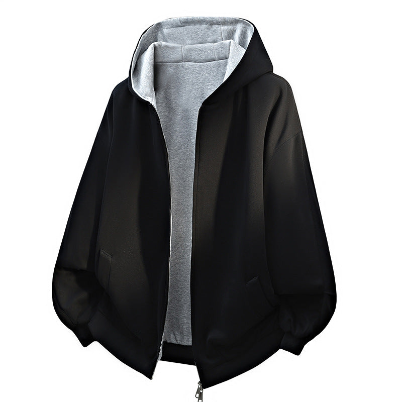 Damen Oversized Kapuzenjacke mit doppeltem Fleecefutter und seitlichen Taschen Krohn-e