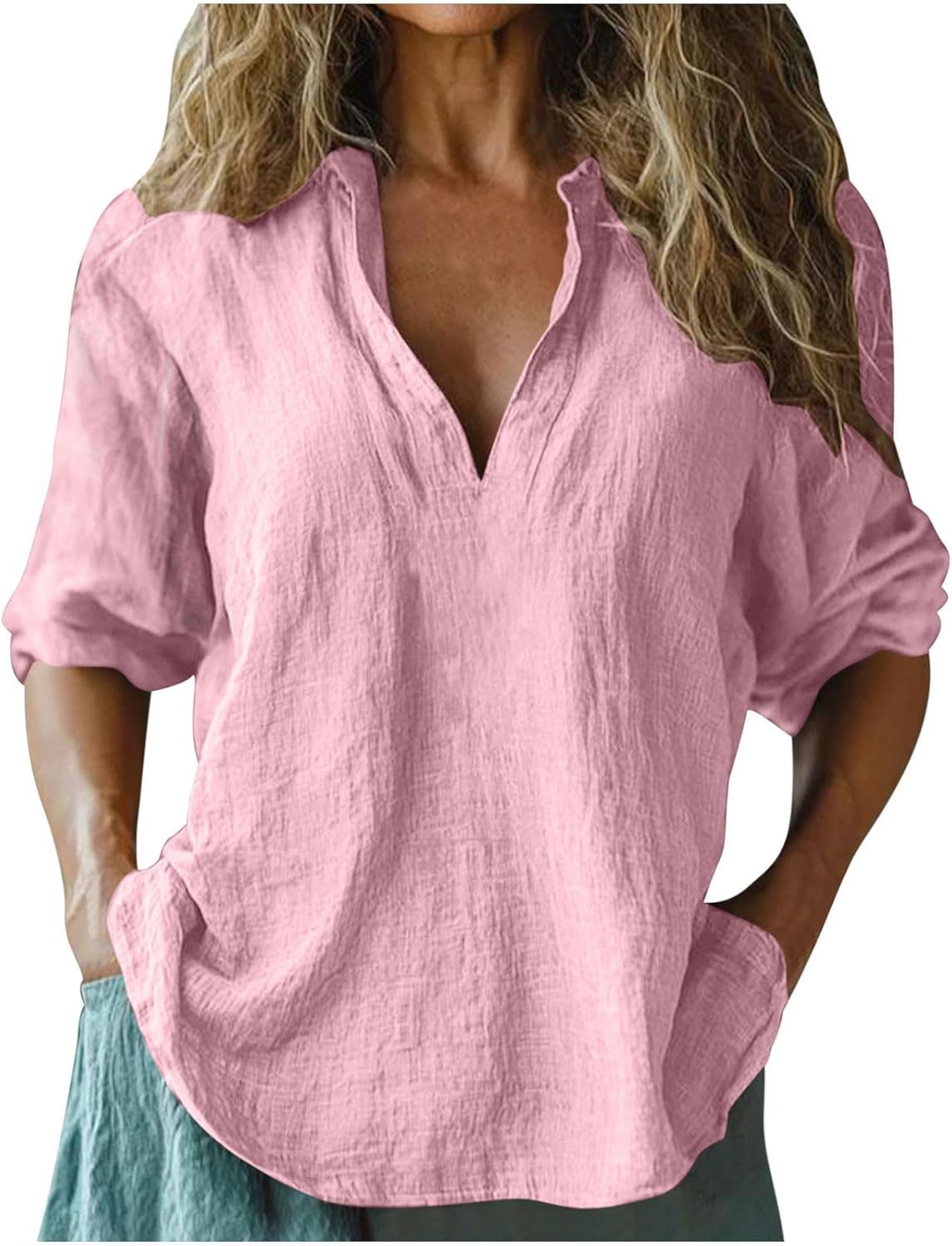 Damen lässige Leinenbluse Krohn-e