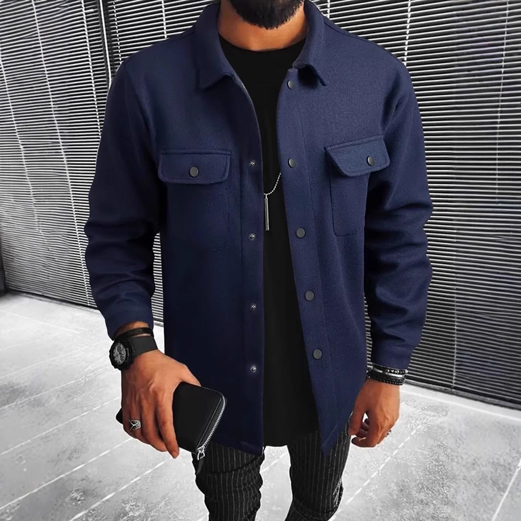 Herren Hemdjacke aus hochwertigem Wollmix Krohn-e