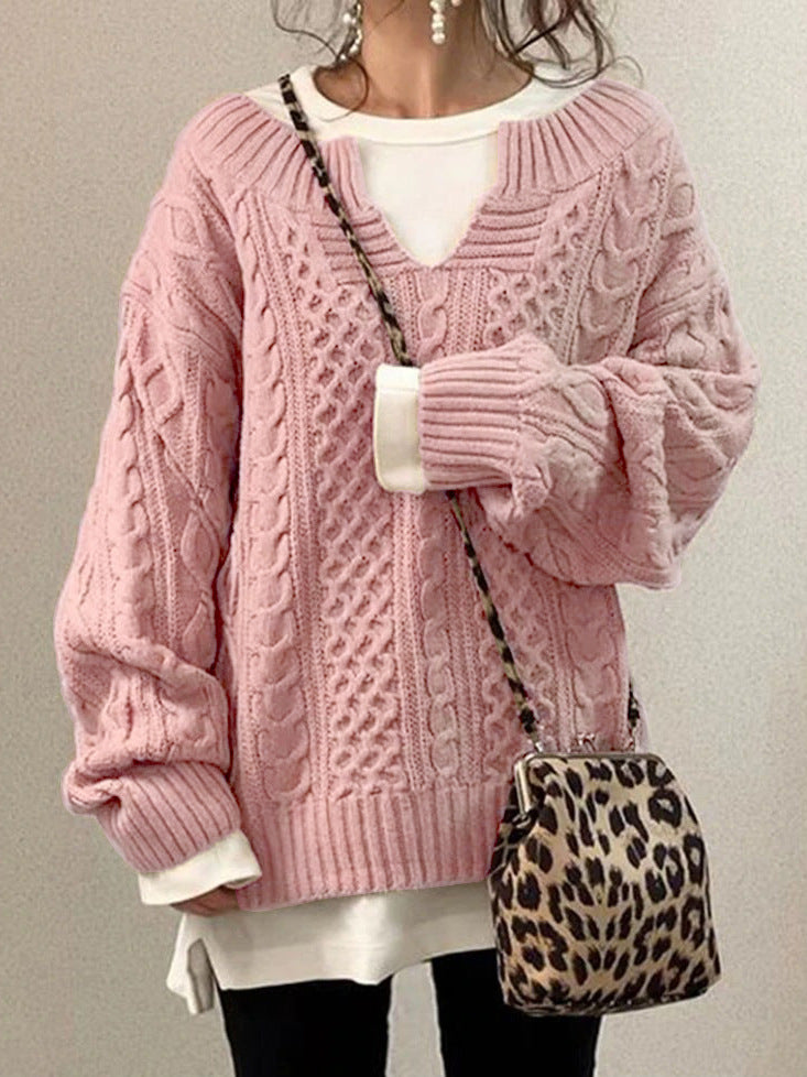 Damen Strickpullover mit strukturiertem Muster Krohn-e