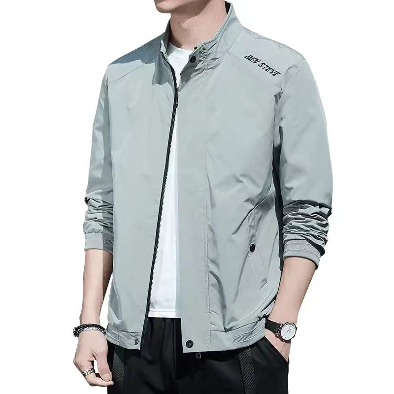 Herren sportliche Übergangsjacke mit hohem Kragen Krohn-e