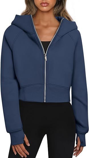 Damen cropped Kapuzenjacke Krohn-e