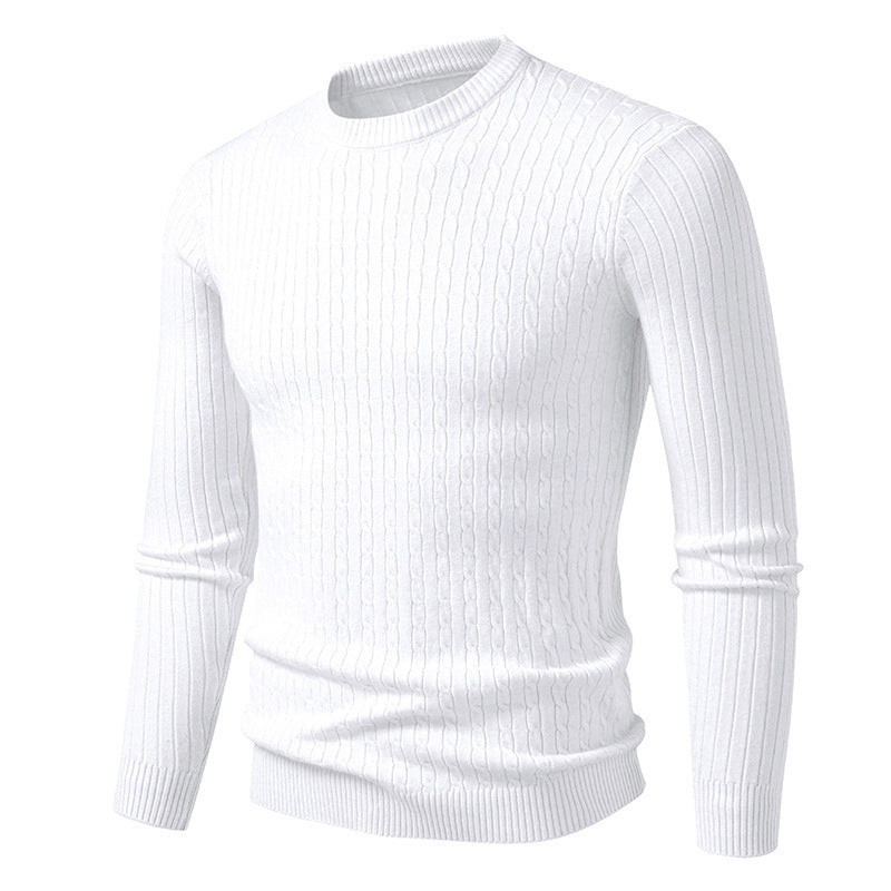 Herren modischer Strickpullover mit strukturiertem Zopfdesign Krohn-e