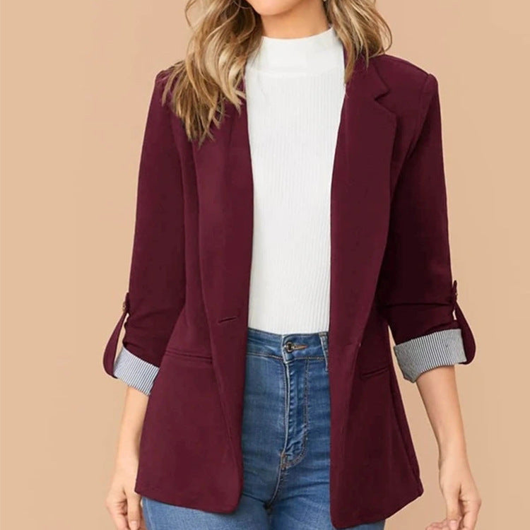 Damen Elegante Blazerjacke mit Kontrastdetails Krohn-e