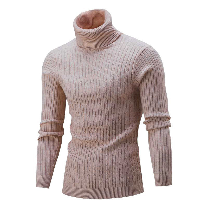Herren modischer Rollkragenpullover aus feinem Strick Krohn-e