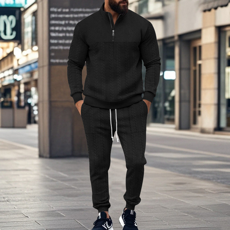 Herren Sportliches Freizeit-Set aus atmungsaktivem Material mit strukturiertem Design Krohn-e