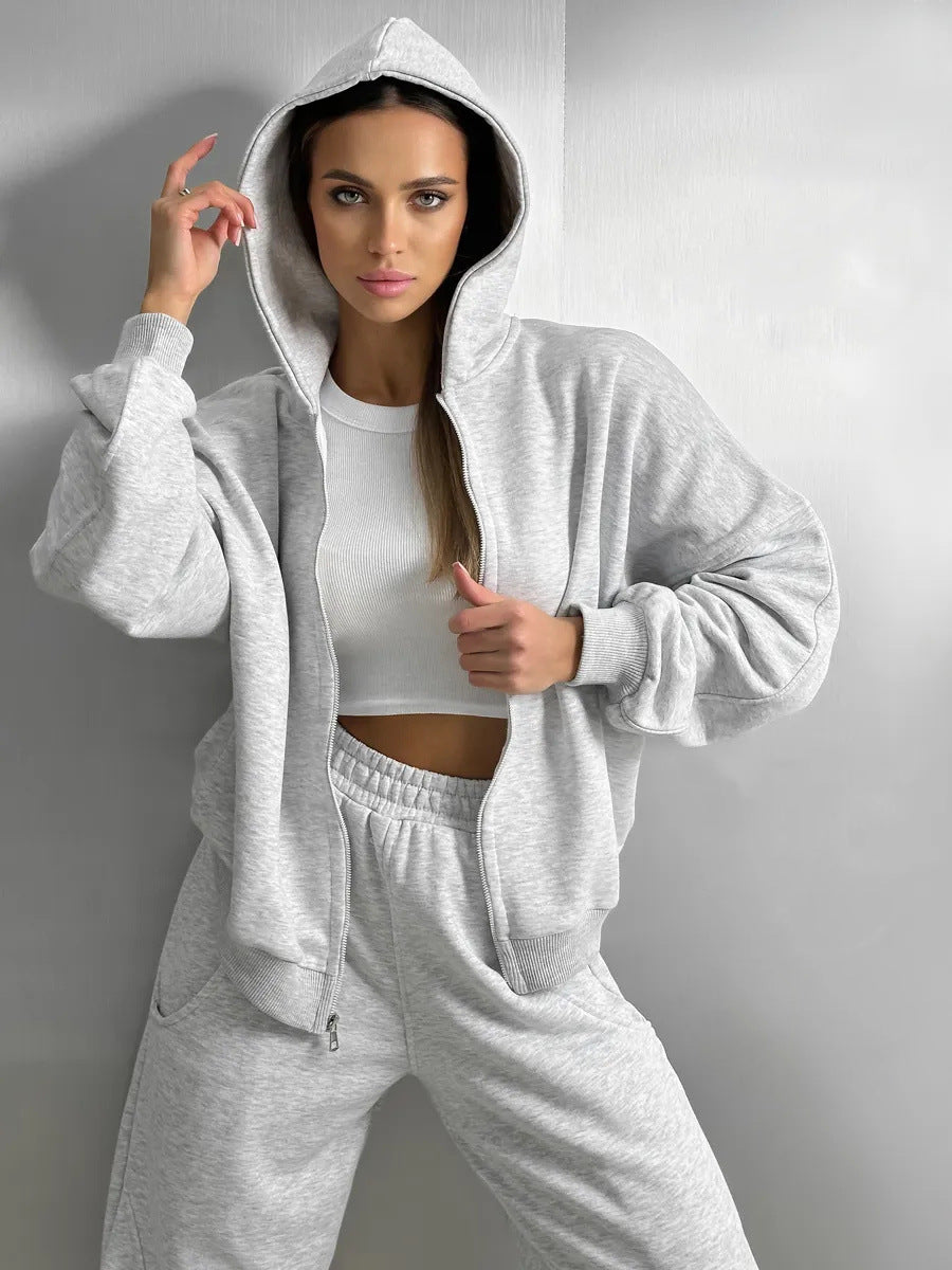 Damen Sportliches Oversized Sweatshirt und Jogginghose Set Krohn-e