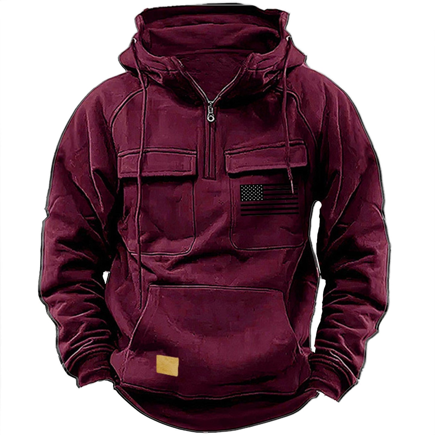 Herren praktische Kapuzenpullover mit zahlreichen Taschen Krohn-e