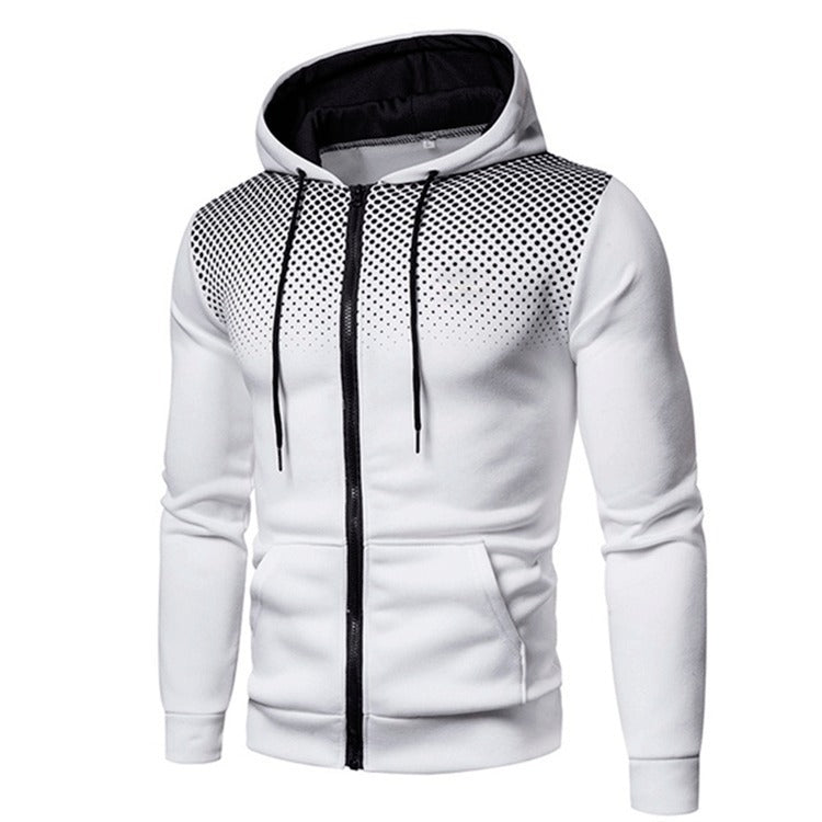 Herren sportliche Kapuzenjacke mit atmungsaktiven Einsätzen Krohn-e