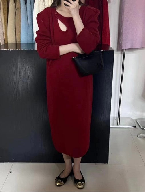 Damen Strickkleid mit modernem Design und eleganten Details Krohn-e