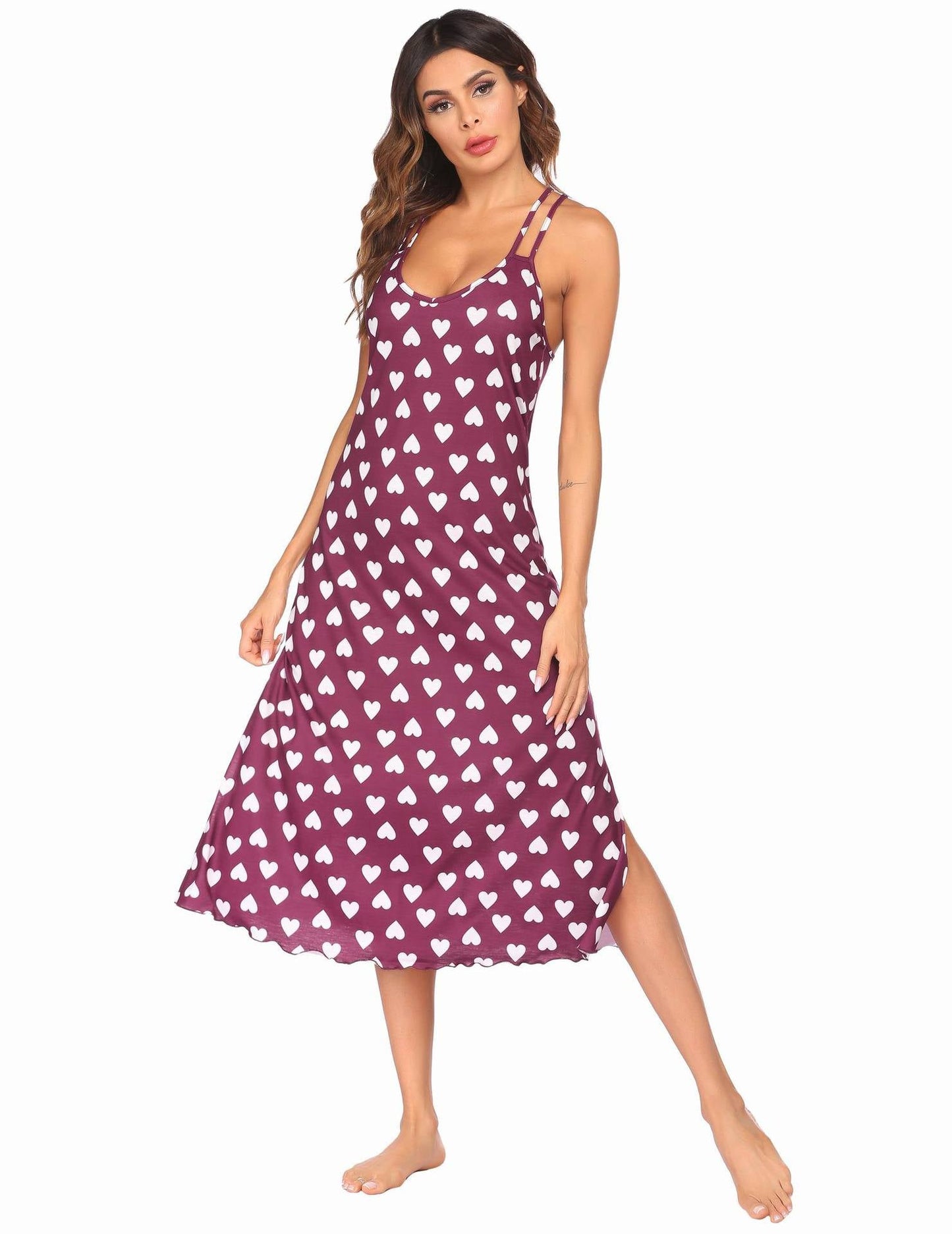 Fudus | Langes Nachthemd mit Druck