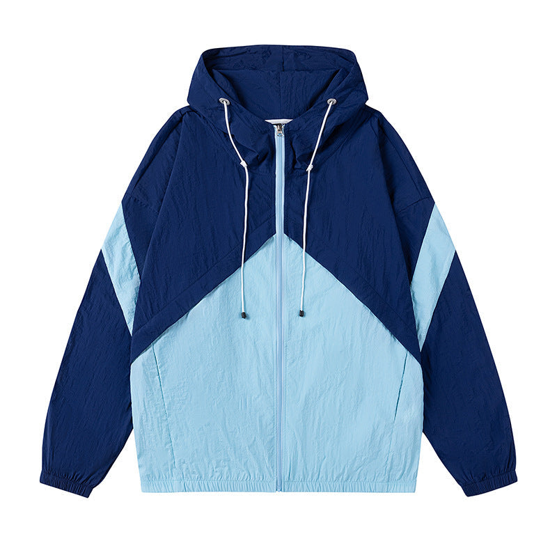 Herren sportliche Windjacke mit verstellbarem Kapuzensystem und reflektierenden Details Krohn-e