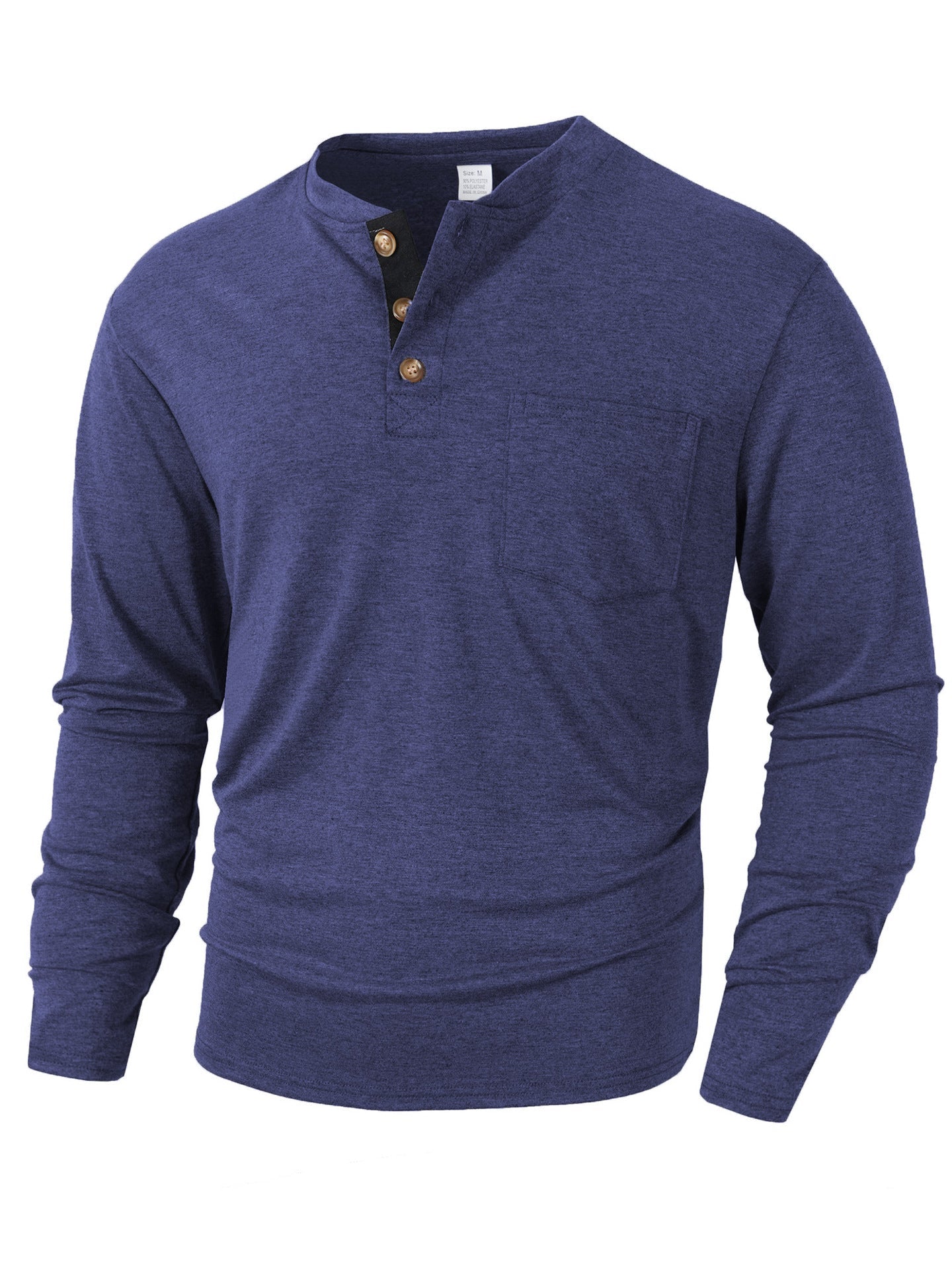 Herren langärmliges Henley-Shirt Krohn-e