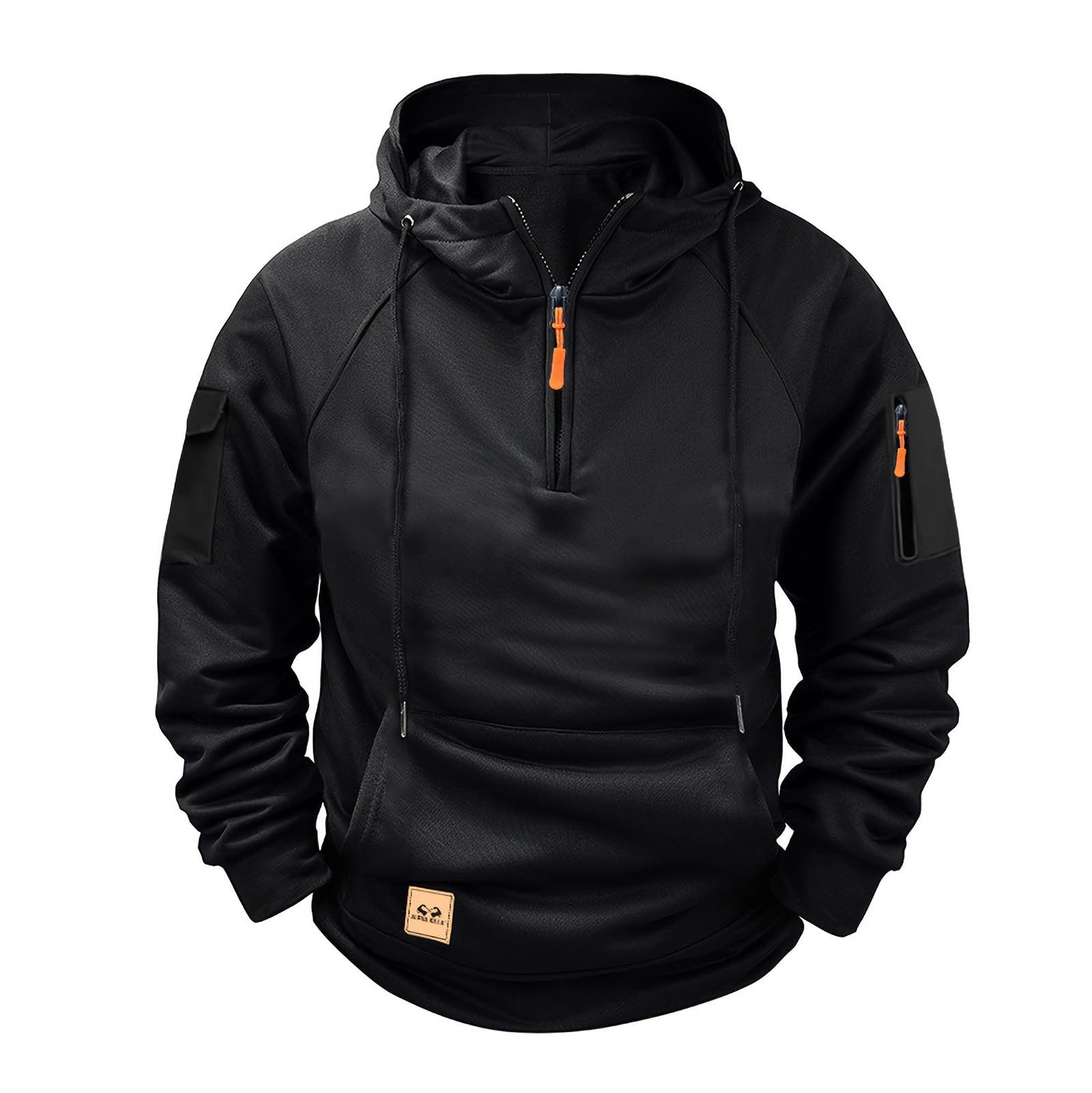 Herren sportlicher Kapuzenpullover mit praktischem Reißverschluss Krohn-e