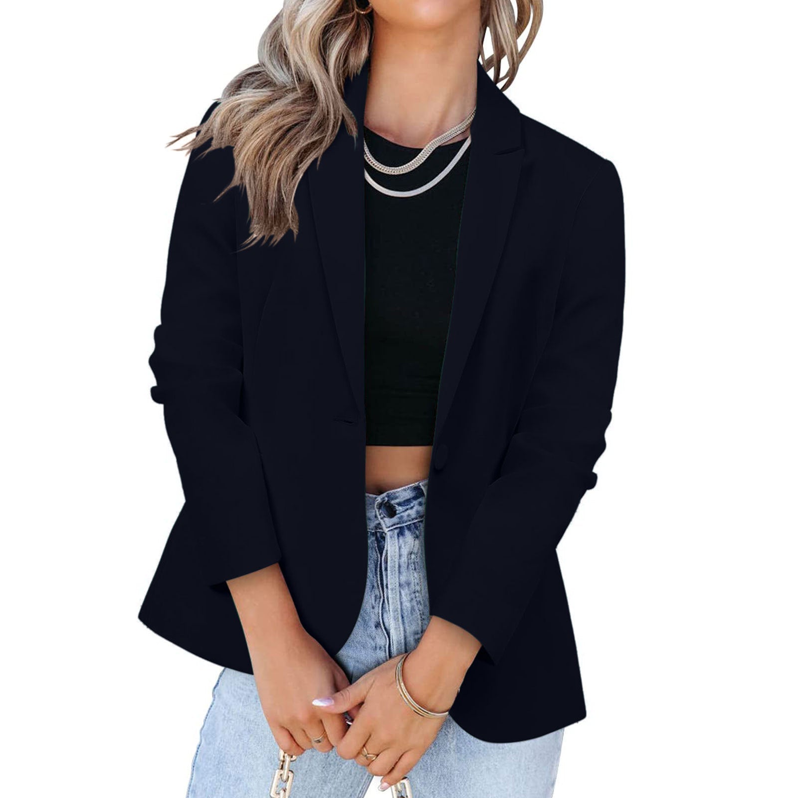 Damen Eleganter Blazer mit modernem Schnitt und praktischen Taschen Krohn-e