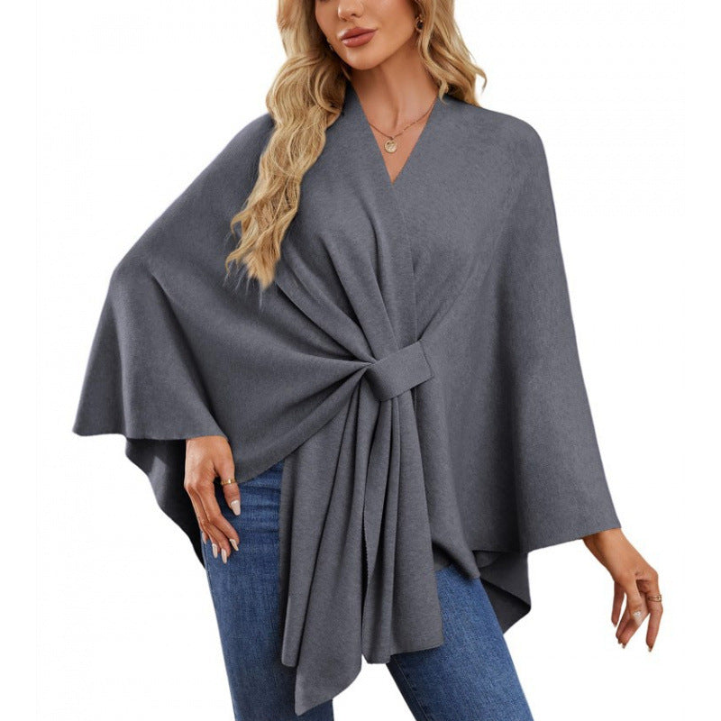 Damen modischer Wickelmantel mit trendigem Design Krohn-e