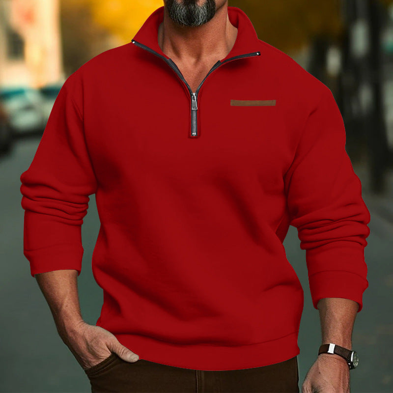 Herren Fleece Sweatshirt mit Reißverschluss Krohn-e