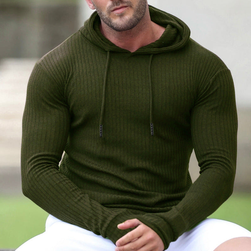 Herren Kapuzenpullover mit trendigem Rippdesign Krohn-e