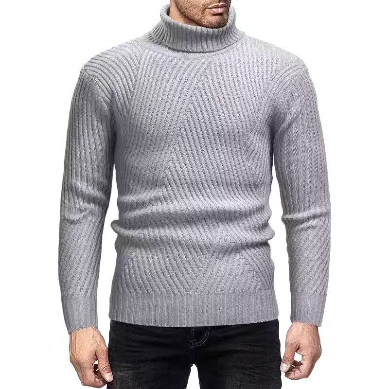 Herren Rollkragenpullover mit gerippter Struktur Krohn-e