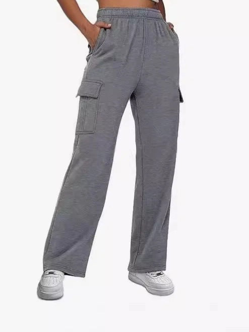 Damen Cargo-Hose mit weitem Bein und praktischen Seitentaschen Krohn-e