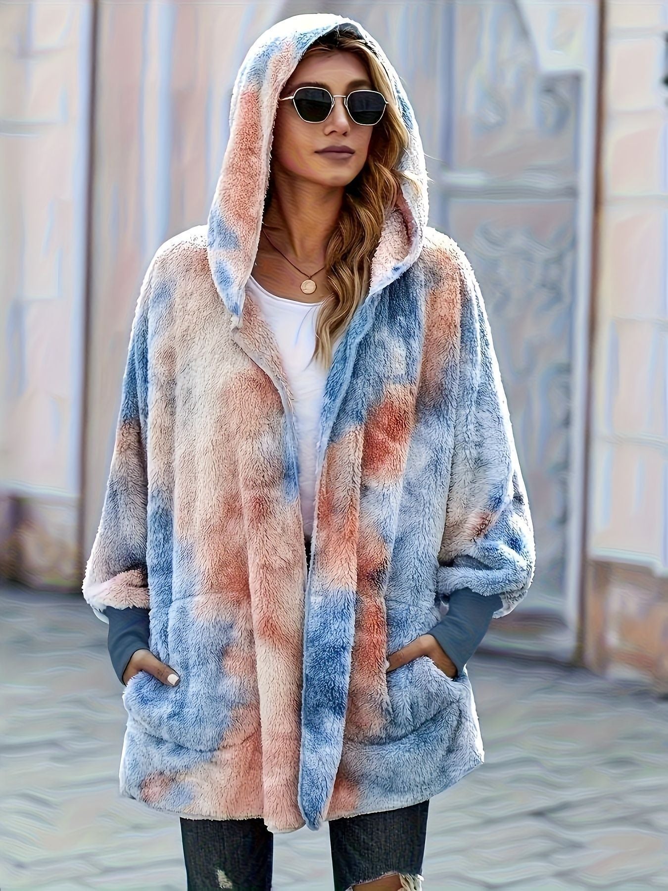 Damen Kapuzenjacke aus kuscheligem Teddyfell Krohn-e