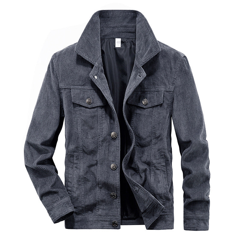 Herren Cordjacke von Domenik – Dünner Schnitt