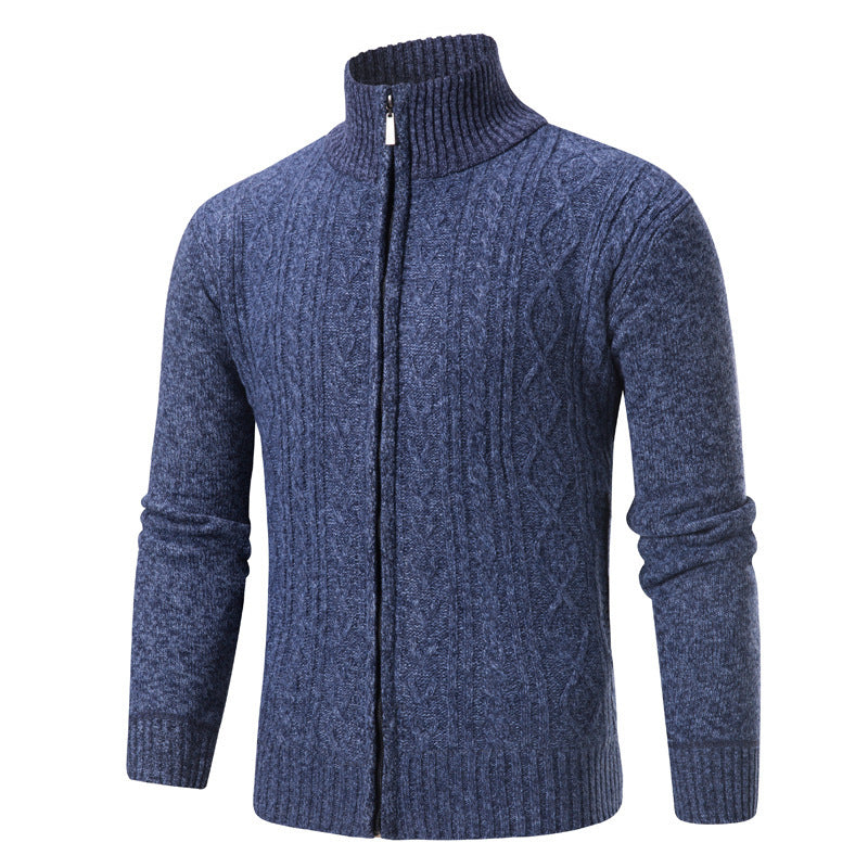 Herren modischer Strickpullover mit Stehkragen Krohn-e