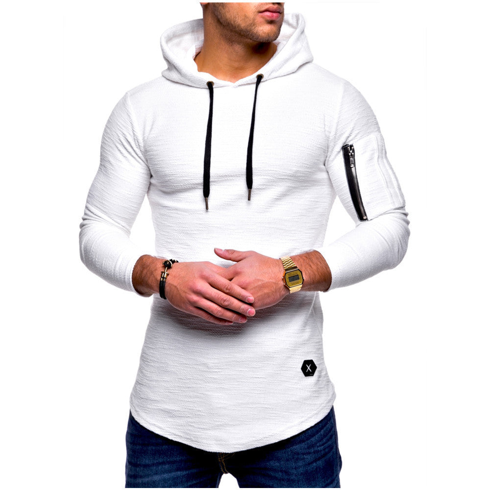 Herren lässiger Kapuzenpullover mit modischem Reißverschluss Krohn-e