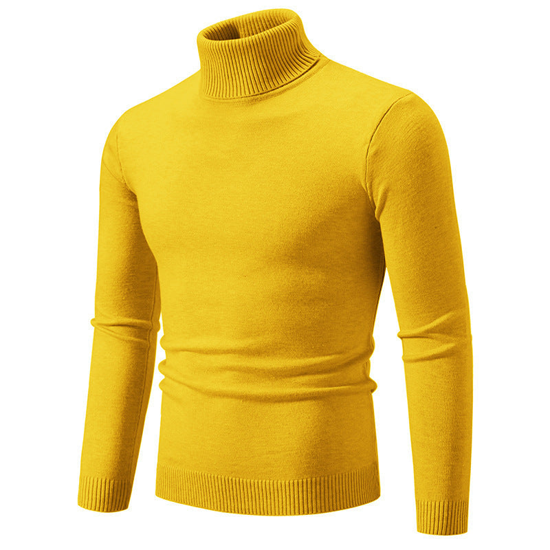 Herren eleganter Rollkragenpullover aus feiner Baumwolle Krohn-e