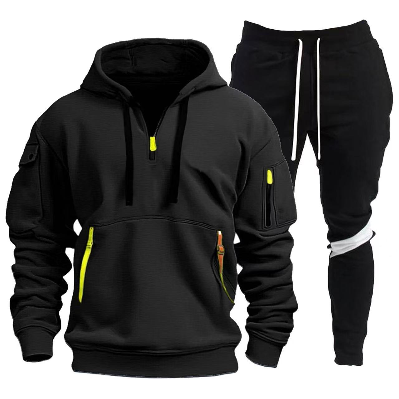 Herren Sportliche Hoodie- und Jogginghosen Kombination Krohn-e