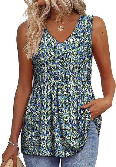 KROHN-E Damen Casual Top Ärmellos Relaxed Fit Vielseitig