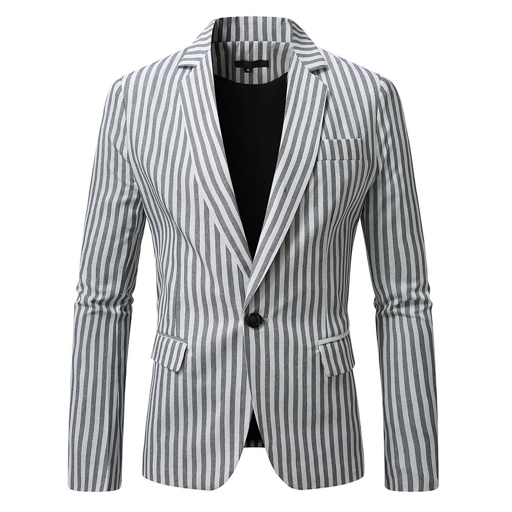 Herren eleganter Blazer mit feinen Streifen Krohn-e