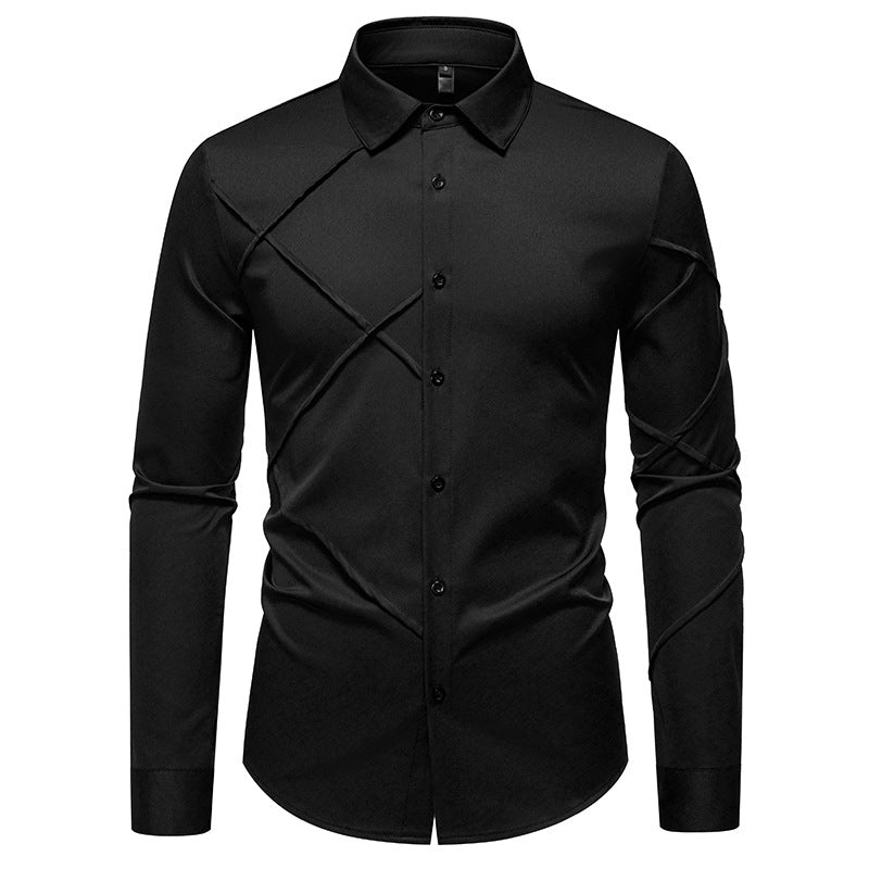 Herren Elegantes Hemd mit innovativer Schnittführung und stilvollen Akzenten Krohn-e