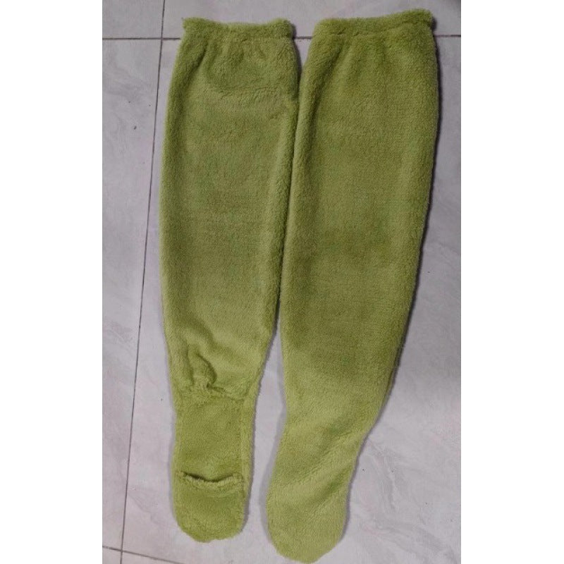 Damen Kuschelige Overknee-Socken aus weichem Fleece Krohn-e