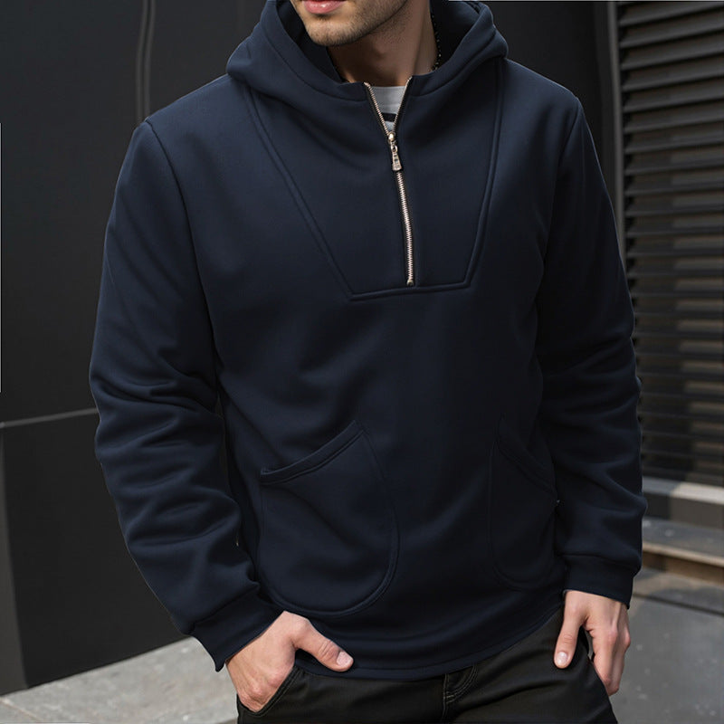 Herren Kapuzenpullover mit innovativem Design und praktischem Reißverschluss Krohn-e