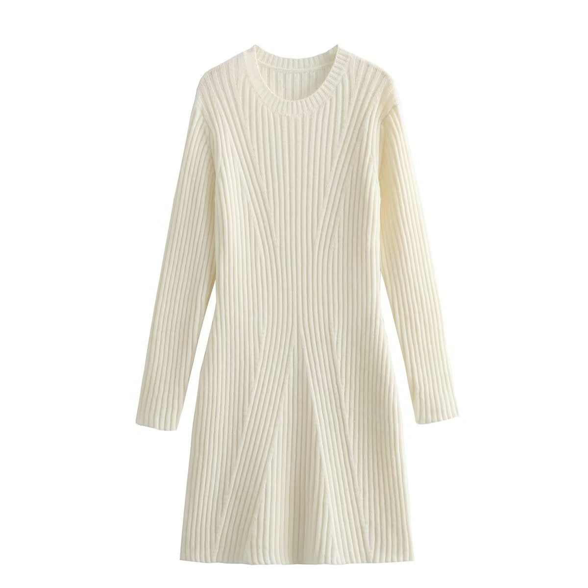 Damen Strickkleid mit modernem Rippendesign Krohn-e