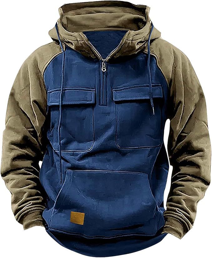 Herren Sportlicher Baumwoll-Hoodie mit Kapuze und praktischen Taschen Krohn-e