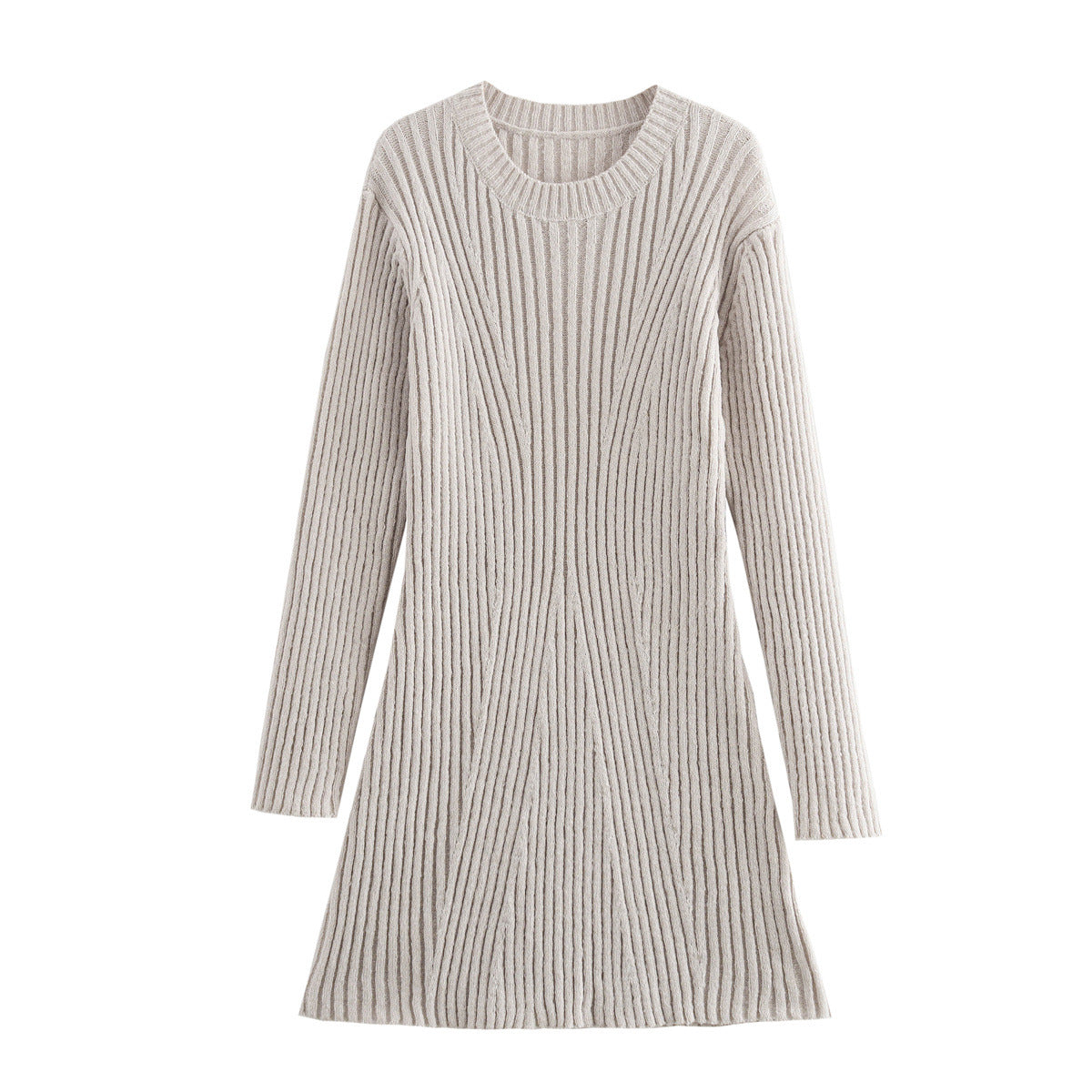 Fudus Fashion Ripped Knit Dress