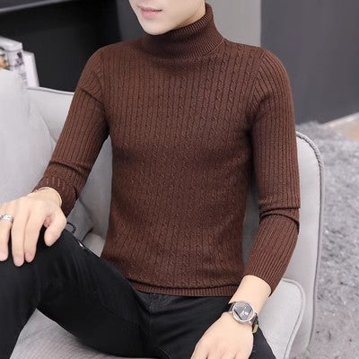 Damen Strickpullover mit hohem Kragen und Rippenmuster Krohn-e