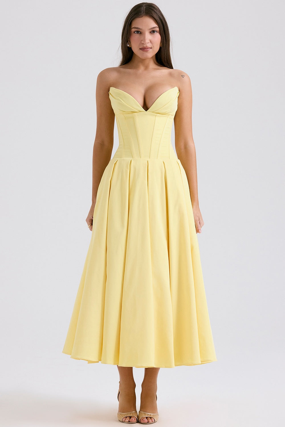 Damen Abendkleid mit taillierter Silhouette und A-linien Schnitt Krohn-e