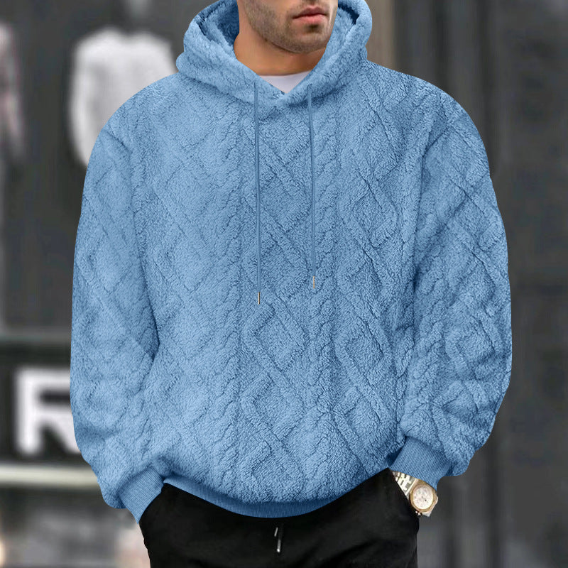 Herren Fleece Hoodie mit strukturiertem Design Krohn-e