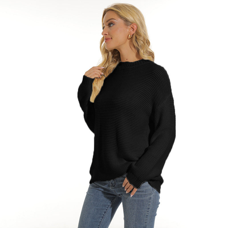 Damen Pullover mit strukturiertem Maschenmuster und bequemem Schnitt Krohn-e