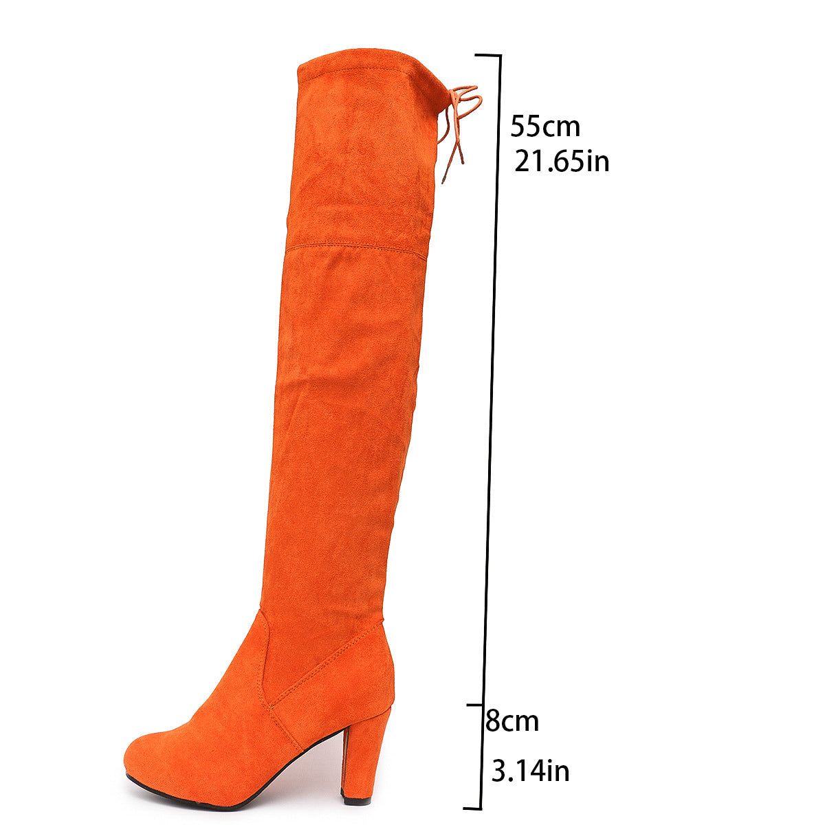 Damen Overknee-Stiefel mit modernem Design und elegantem Blockabsatz Krohn-e