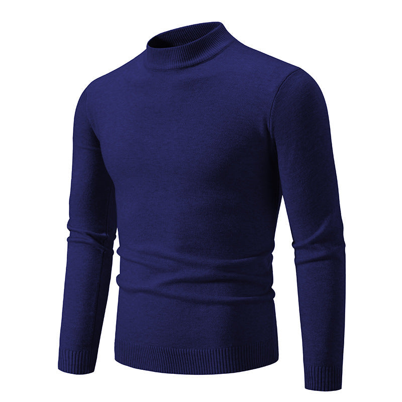 Herren Feinstrickpullover mit hohem Kragen und elastischen Bündchen Krohn-e