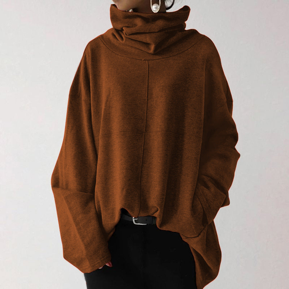 Krohn-e | Trendiger einfarbiger Rollkragenpullover