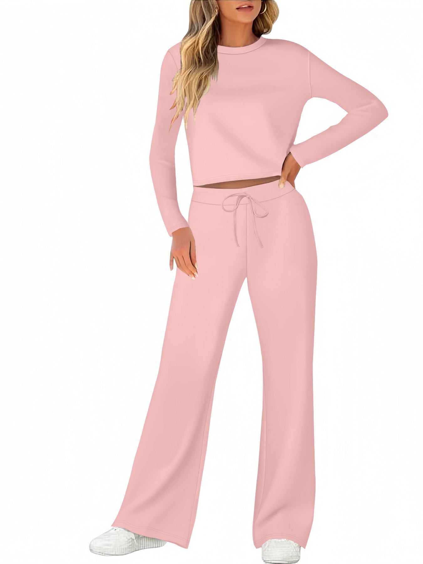 Damen Bequemes Lounge-Set mit weitem Schnitt und langem Arm Krohn-e