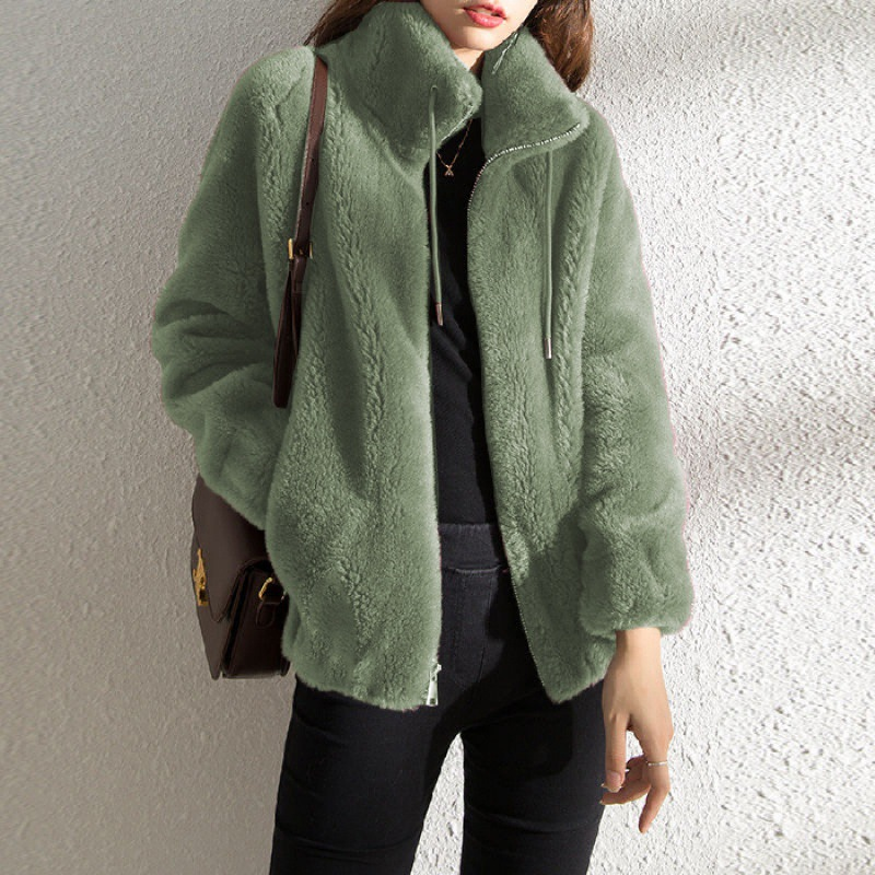 Krohn-e | Modischer Damen-Teddy-Mantel Warme