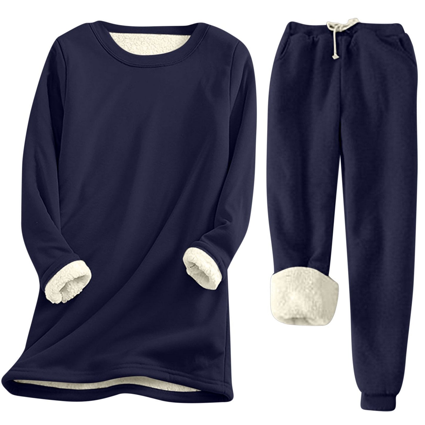 Damen Freizeit Sweatshirt-Set mit kuscheligem Innenfutter und lässiger Passform Krohn-e