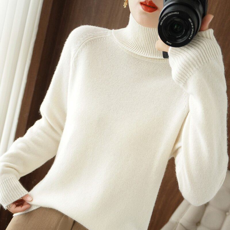 Damen Rollkragenpullover aus weichem Krohn-e